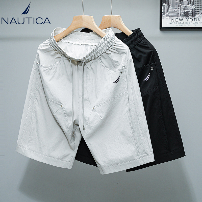 Nautica/Nautica Genuine Men's Ice Silk Workwear Sports Shorts Summer New Loose Casual Five-Point Pants Nautica/Nautica Genuine Men's Ice Silk Workwear Sports Shorts Summer New Loose Casual Five-Point Pants