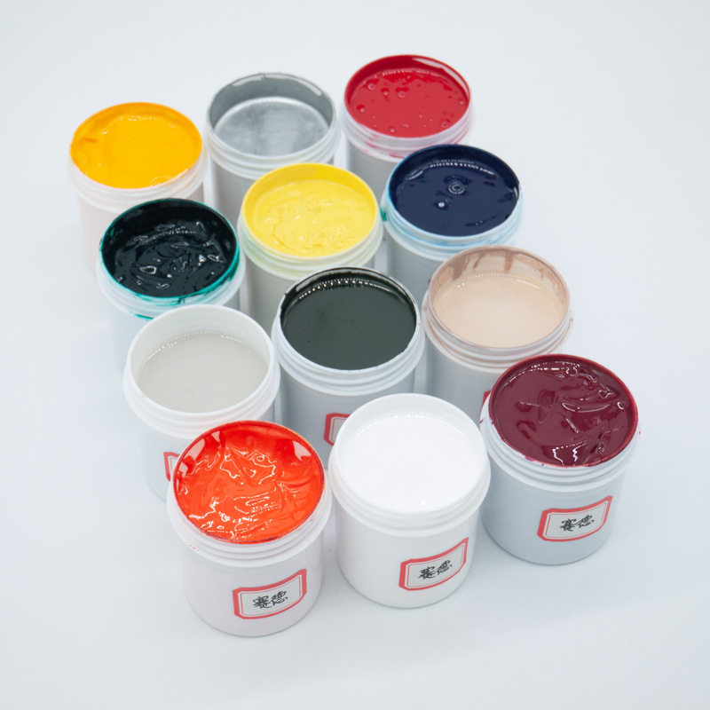 Saide high temperature tempered glass screen printing black and white ink adhesion many kinds of color sample sets to ensure