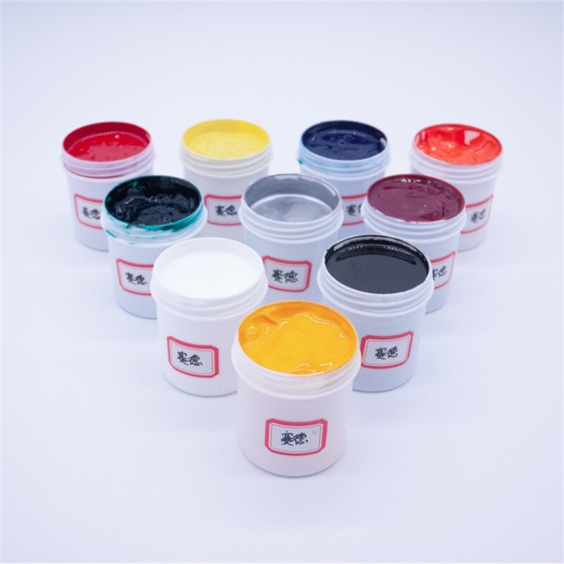 Saide brand screen printing high temperature resistant tempered glass Water-based washable ink Red orange yellow green a variety of colors