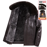 LH1606B коричневый [добавить кожаную куртку для бархатного шерстяного воротника]