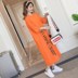 Pajama womens mùa xuân và mùa thu giữa tay 2019 bộ đồ ngủ mới mùa hè ròng đỏ váy dài qua đầu gối đồ ngủ chất béo lỏng. 