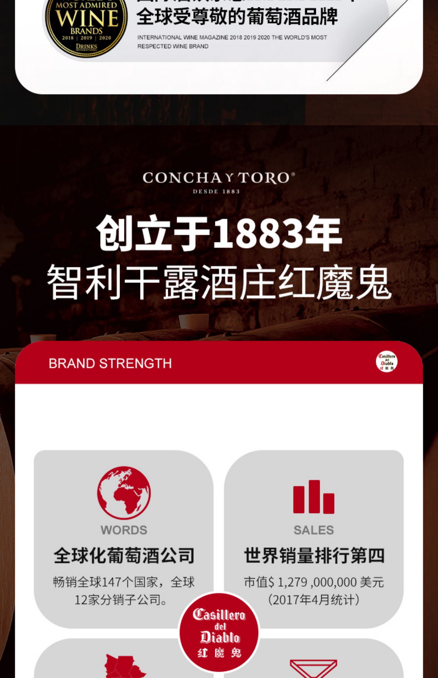 干露酒厂 红魔鬼 珍酿系列 佳美娜干红葡萄酒 750mL*2瓶 双重优惠折后¥249包邮 赤霞珠干红葡萄酒可选