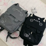 Японский милый вместительный и большой школьный рюкзак, с вышивкой