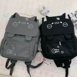Японский милый вместительный и большой школьный рюкзак, с вышивкой