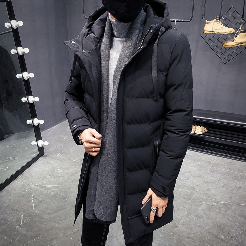 2019新款棉衣男士加厚外套中长款冬天季棉服韩版潮流修身棉袄男装