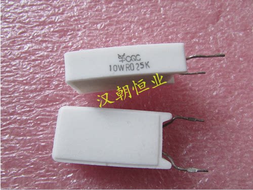 10W 0 025R R025K New ceramic seneless cement resistance
