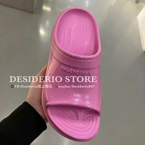 Crocs, резиновые тапочки на платформе, многоцветные сандалии