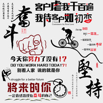 Inspirational wall stickers poster office room dormitory wallpaper self-adhesive wallpaper stickers corporate culture wall