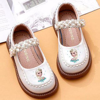Spring and Autumn Genuine Leather Girls Soft Sole Sweet Princess Shoes