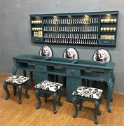 Ưu đãi đặc biệt sơn móng tay nghệ thuật bàn đơn đôi ba bàn làm móng tay bộ ghế phân - Hair Salon / Nội thất làm đẹp