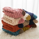 СущностьМао Мао Корал Бархал Мультфильм Спящие Зимние Спящие Носки Женский Женский Зимний плюш милый