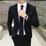 Пиджак классического кроя, мужская куртка, классический костюм, в обтяжку, подходит для подростков, облегающий крой