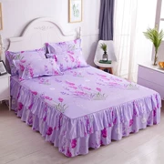 các doanh nghiệp Hàn Quốc phiên bản của chiếc giường tầng váy ngủ váy bedspread Simmons công chúa tay áo một mảnh tấm trải giường trượt giường nắp bảo vệ - Trải giường