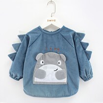 Baby Hood Clothes Children Waterproof Anti-Dirty Clothing Autumn Winter Boy Anti-Wear Outwear Clothing Light Core Suede Baby Apron