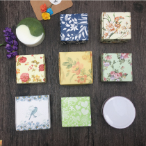 Cowhide carton handmade soap white card packaging small jewelry tea bag tea aircraft box printing small jewelry spot