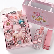 Girl Hair Clip Netting Red 2021 New Headwear Hair Accessories Hair Adorable Princess Windzal Hair Leather Gluten Not Hurt