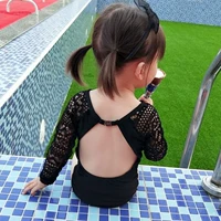 Mùa hè mới cho trẻ em gái kem chống nắng dài tay áo tắm một mảnh Cô gái ren ngày lễ trở lại áo tắm cho trẻ em đồ bơi cho bé gái 3 tuổi