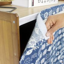 Small cabinet covering cloth Velcro kitchen window stairs under cabinet dust curtain wardrobe curtain curtain covering cloth