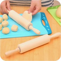 A large wooden roller rolling pin roll rod surface wooden