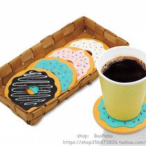 4Pcs Home Table Cup Mat Round Donut Coasters Drink Bottle Be