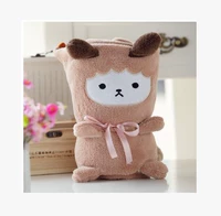 Dễ thương phim hoạt hình đường thỏ san hô lông cừu chăn chăn điều hòa chăn chăn giải trí chăn trẻ em ngủ chăn chăn lông cừu