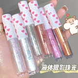 Блестящая тени для век, блестки для ногтей, осветляющий хайлайтер, палетка теней