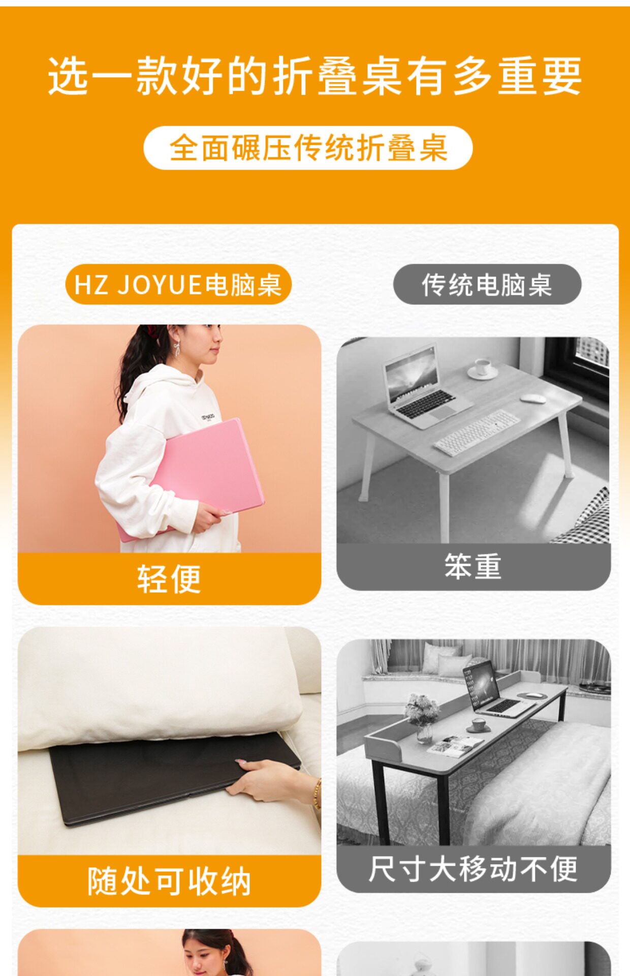 Car-Mounted Foldable Table with Invisible Stand, Multifunctional Portable Laptop and Tablet Stand for Use on the Bed