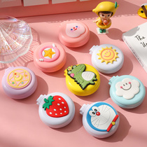 Mirror comb integrated portable folding small air bag comb Cartoon Cute Massage Comb Women Mini Children Air Cushion