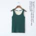 Ấm vest nữ áo khoác phụ nữ dày nhung mùa thu mặc mùa thu đông chặt chẽ cơ bông lót bottomshirt tay. 