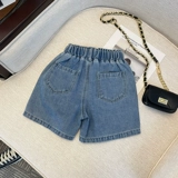 Джинсовая юбка, шорты, тонкие детские штаны, в западном стиле, в корейском стиле, детская одежда