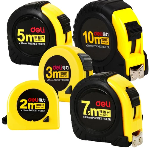 得力 Канцелярские товары Deli8208 Roller 5M Стальные рулоны 5M*19 мм расширенная ленточная лента Гель антиопадай