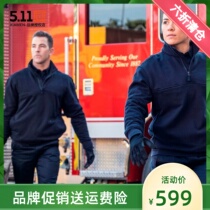 5 11 half zipper fleece sweatshirt 511 autumn and winter warm stand collar mens polar fleece water repellent jacket 72534