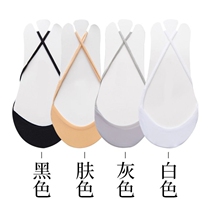 Socks for womens summer half-boat socks season invisible high-heeled shoes half-Palm socks shallow thin ice silk suspenders front Palm socks half tide