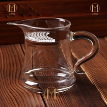 Heat-resistant thickened glass Road cup tea glass tea set eagle bout Crescent cup tea cup tea machine Road Cup