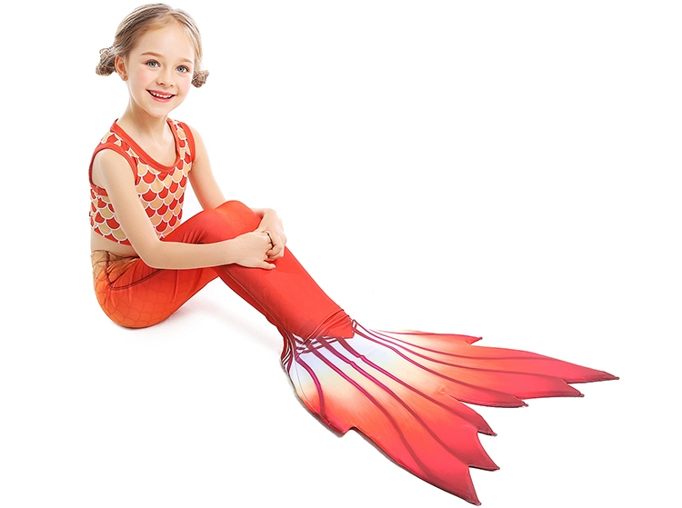 2020 new mermaid tail đồ bơi trẻ em cô gái váy công chúa quần áo phù hợp với cô gái nàng tiên cá bé. - Đồ bơi trẻ em