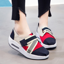 2019 New Old Beijing cloth shoes female Korean version of Joker thick-soled lazy shoes women a pedal casual flat cloth shoes women