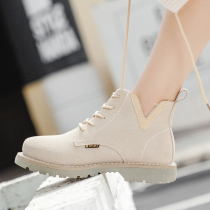 Martin boots female English students Korean version of Joker short boots 2018 new ins short tube autumn rough boots children