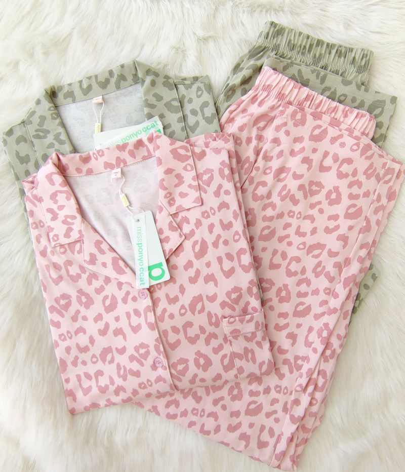 Пижама, весенний летний лонгслив, мягкий комплект, для влюбленных                  