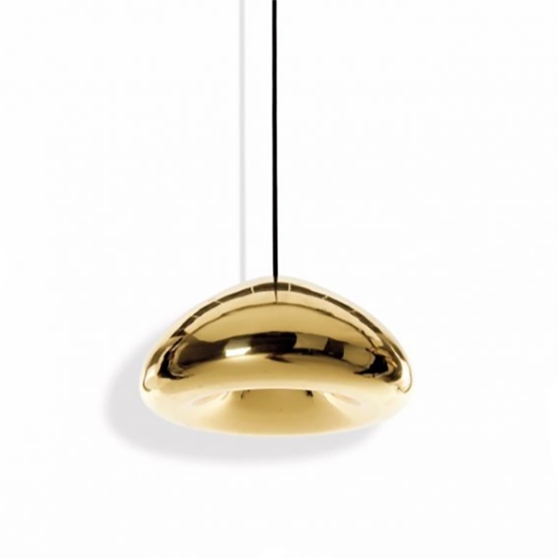 Nordic British Tom Dixon flying saucer chandelier Brass red Copper light luxury industrial style art chandelier