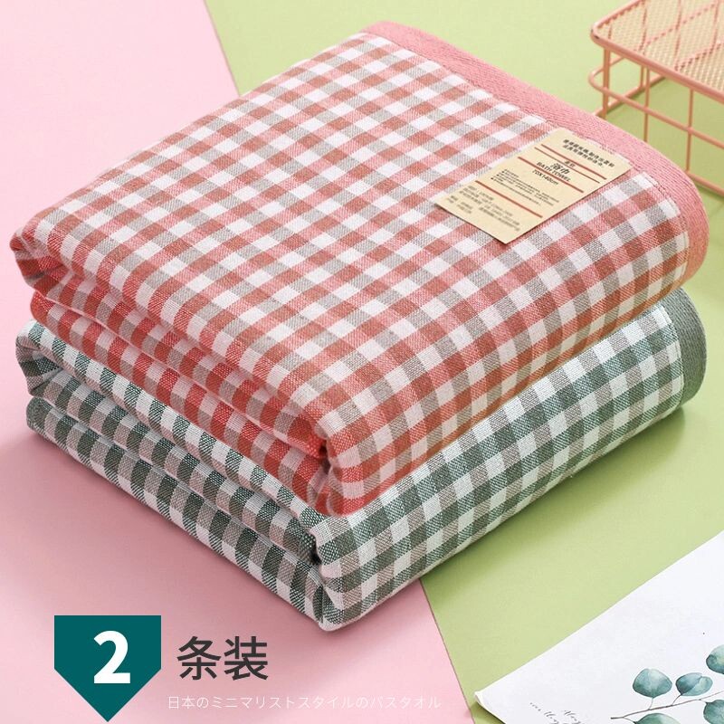 Quick-drying gauze bath towel home men and women summer pure cotton absorbent water can not fall off the hair adult wrapped towel couple 2022 new pair