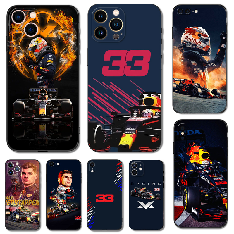 F1 Max Verstappen Liquid Soft Silicone Phone Case Suitable for Apple 17 16 15 14Pro Iphone12Pro Max13 11 40 X Xr7 8Pse