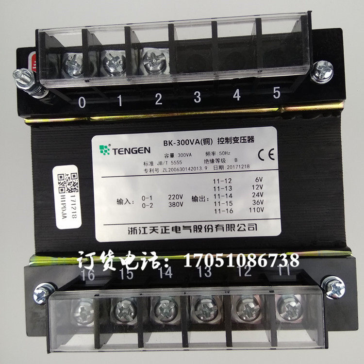 BK-300VA Zhejiang Tianzheng electric milling machine control transformer 380V220V to 110V36V24V12V6VW