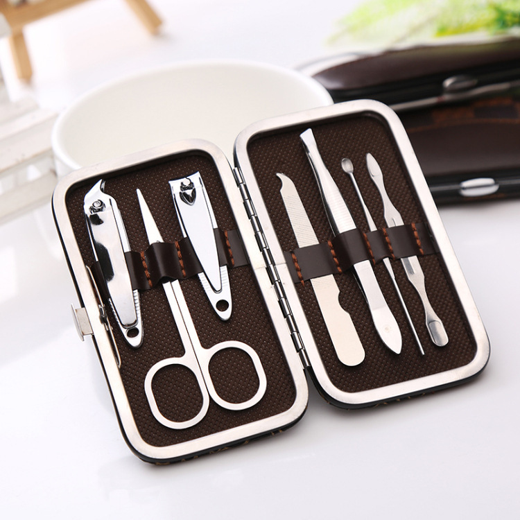 Nail Clippers 7 Pieces Suit Portable Beauty Beauty Nail Tools Boxed Nail Clippers Customizable