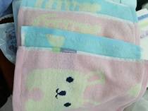 E20 bunny woolen cotton square towel