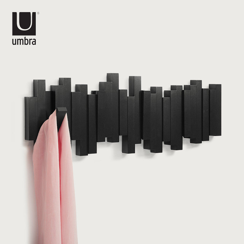 UMBRA's new wood pile wall hanger creative Nordic wall clothes hook porch decorative coat hook