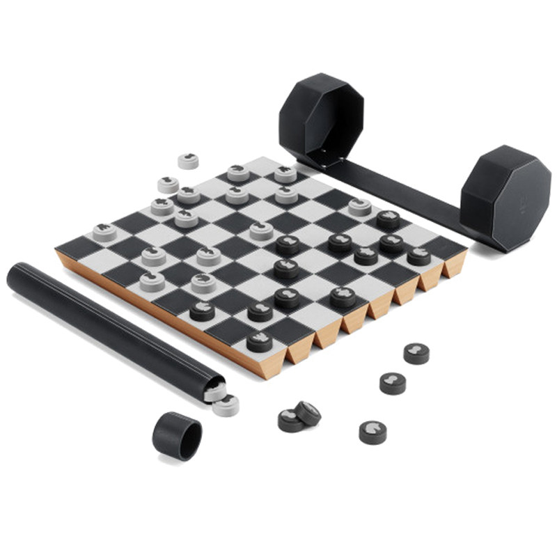 Umbra New Product Roz Chess Children Student Beginners Portable Folding Solid Wood Plastic Chess Board