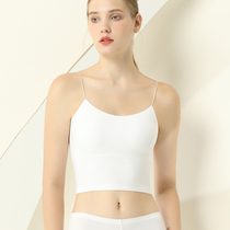Harness small vest woman with chest cushion bra one-piece outside wearing anti-walking light ice silk Charneth hitch bottom smear underwear