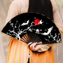 Fan Ancient style folding fan Chinese style Hanfu boys and women craft fan Dance dance fan Japanese folding carry-on