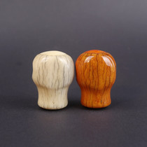 Authentic ox bone 30mm large size Wenwan three-way Buddha head accessories oily patinated yak bone Buddha head