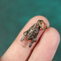 Tibetan retro craftsmanship Zakiram Totaka side-hanging pendant Wenwan Buddha Beads Tiantie Tot Armor God of Wealth clip pendant